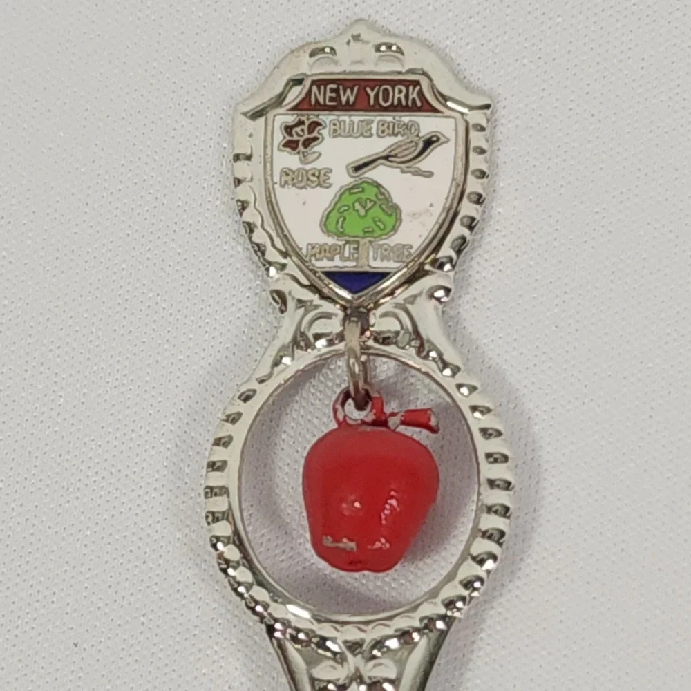 12 Souvenir Spoons Multiple City States NY NV FL Canada Custer House Dakota Terr